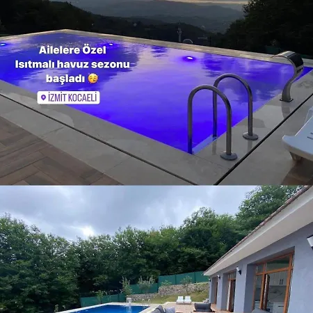 Kocaeli'nde Koerfez Manzarali Dogayla Basbasa Tatil Villa *